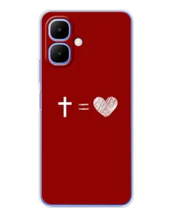 Чохол для TECNO Spark Go 2 з картинкою «Рівняння любові» Чохол для TECNO Spark Go 2 з картинкою «Рівняння любові»