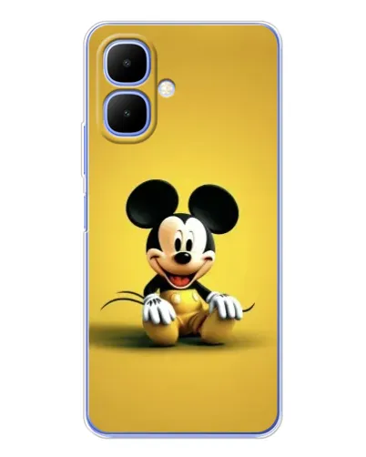 Чехол для TECNO Spark Go 2 с картинкой «Микки на желтом»