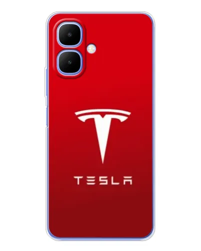 Чехол для TECNO Spark Go 2 с картинкой «Tesla Red Classic»