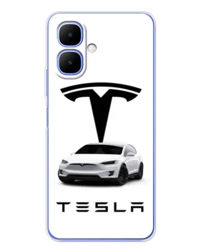 Чехол для TECNO Spark Go 2 с картинкой «Tesla White Style»