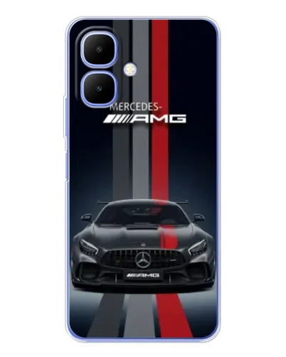 Чехол для TECNO Spark Go 2 с картинкой «Mercedes — белый карбон» Чехол для TECNO Spark Go 2 с картинкой «Mercedes — белый карбон»