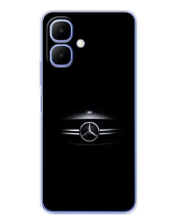 Чехол для TECNO Spark Go 2 с картинкой «Mercedes — абстрактные линии»
