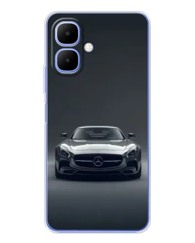 Чехол для TECNO Spark Go 2 с картинкой «Mercedes на черном» Чехол для TECNO Spark Go 2 с картинкой «Mercedes на черном»