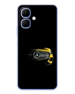 Чехол для TECNO Spark Go 2 с картинкой «Mercedes — ретро стиль»