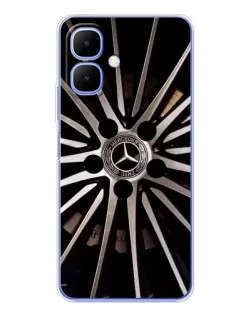 Чехол для TECNO Spark Go 2 с картинкой «Диск Mercedes»