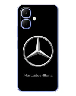 Чехол для TECNO Spark Go 2 с картинкой «Mercedes Silver Logo»