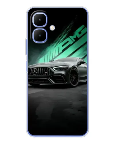 Чехол для TECNO Spark Go 2 с картинкой «Темный Mercedes AMG» Чехол для TECNO Spark Go 2 с картинкой «Темный Mercedes AMG»