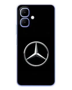 Чехол для TECNO Spark Go 2 с картинкой «Mercedes классический лого»