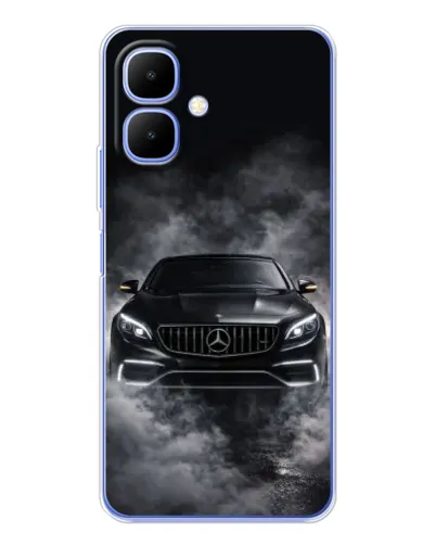 Чехол для TECNO Spark Go 2 с картинкой «Mercedes в дыму» Чехол для TECNO Spark Go 2 с картинкой «Mercedes в дыму»