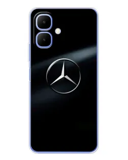 Чохол для TECNO Spark Go 2 з картинкою «Mercedes на металі» Чохол для TECNO Spark Go 2 з картинкою «Mercedes на металі»