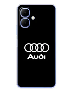 Чехол для TECNO Spark Go 2 с картинкой «Классическое лого Audi»