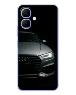Чехол для TECNO Spark Go 2 с картинкой «Audi — детализация кузова»