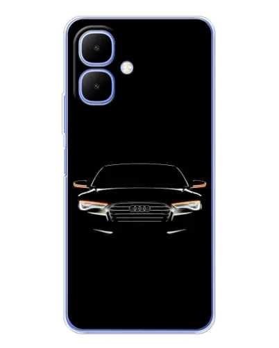 Чехол для TECNO Spark Go 2 с картинкой «Audi — ночной контур»