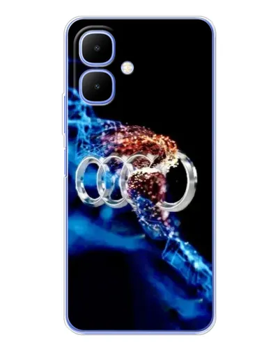 Чехол для TECNO Spark Go 2 с картинкой «Энергия лого Audi»