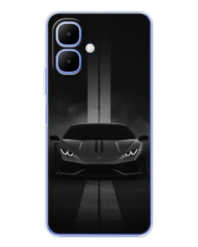 Чехол для TECNO Spark Go 2 с картинкой «Lamborghini симметрия дорог»
