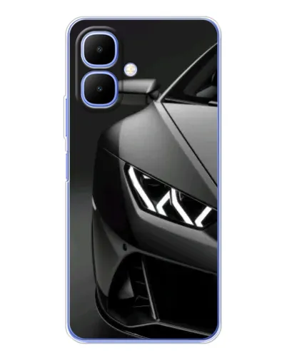 Чехол для TECNO Spark Go 2 с картинкой «Lamborghini фары детализация»