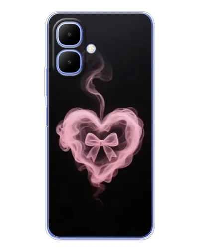 Чехол для TECNO Spark Go 2 с картинкой «Дымчатое сердце»