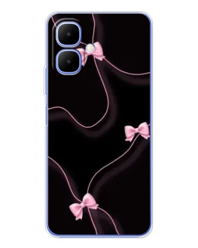 Чехол для TECNO Spark Go 2 с картинкой «Розовые ленты»