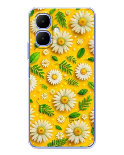 Чехол для TECNO Spark Go 2 с картинкой «Ромашковое солнце»