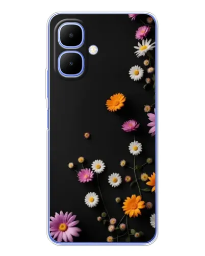 Чехол для TECNO Spark Go 2 с картинкой «Цветочная композиция»