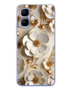 Чехол для TECNO Spark Go 2 с картинкой «Белие бумажние цвети» Чехол для TECNO Spark Go 2 с картинкой «Белие бумажние цвети»