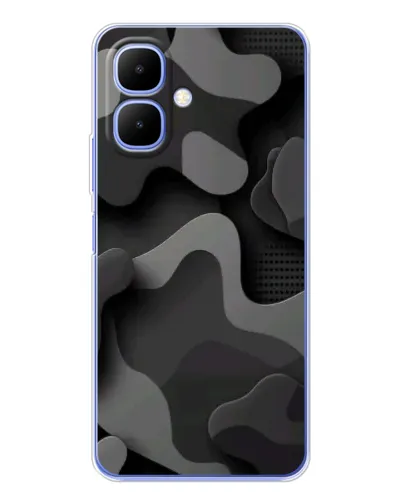 Чехол для TECNO Spark Go 2 с картинкой «Темный абстрактный камуфляж» Чехол для TECNO Spark Go 2 с картинкой «Темный абстрактный камуфляж»