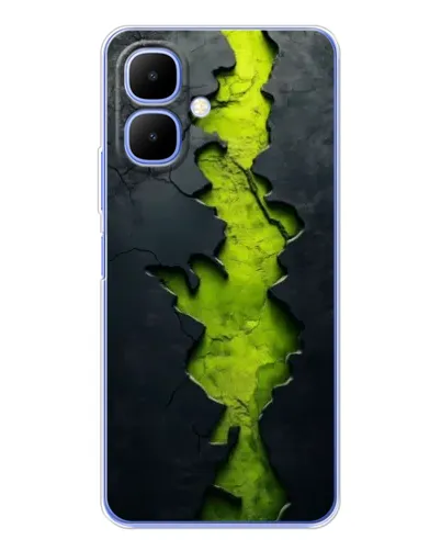 Чехол для TECNO Spark Go 2 с картинкой «Салатовый разлом скалы» Чехол для TECNO Spark Go 2 с картинкой «Салатовый разлом скалы»