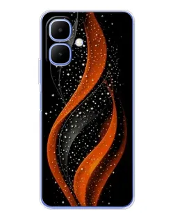 Чехол для TECNO Spark Go 2 с картинкой «Огненная звездная волна»
