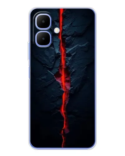 Чехол для TECNO Spark Go 2 с картинкой «Kрасная лавовая трещина» Чехол для TECNO Spark Go 2 с картинкой «Kрасная лавовая трещина»