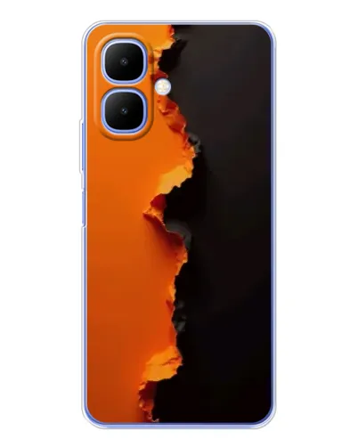 Чехол для TECNO Spark Go 2 с картинкой «Оранжевый разлом» Чехол для TECNO Spark Go 2 с картинкой «Оранжевый разлом»