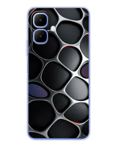 Чехол для TECNO Spark Go 2 с картинкой «Объемная темная решетка» Чехол для TECNO Spark Go 2 с картинкой «Объемная темная решетка»