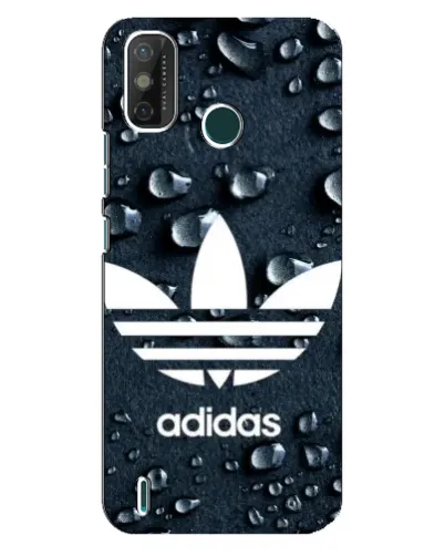 Чехол для TECNO Spark GO (2020) с картинкой «Adidas Trefoil Blue»