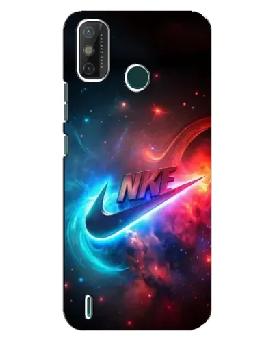 Чехол для TECNO Spark GO (2020) с картинкой «Огненный логотип Nike»