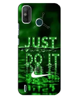 Чехол для TECNO Spark GO (2020) с картинкой «Зеленый неоновый Nike»