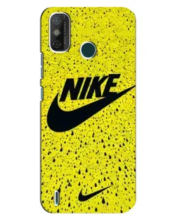 Чехол для TECNO Spark GO (2020) с картинкой «Желтый текстурный Nike»