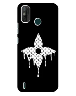 Чехол для TECNO Spark GO (2020) с картинкой «Цветочная монограмма»