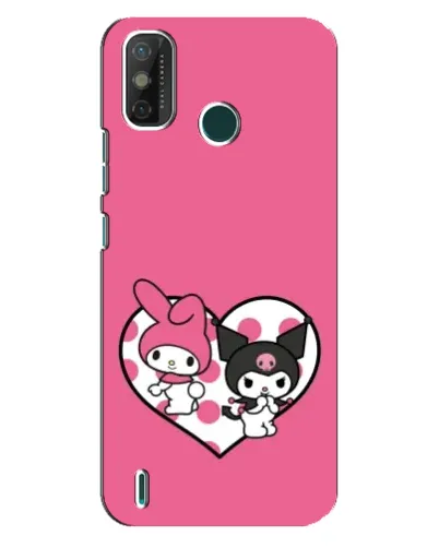 Чехол для TECNO Spark GO (2020) с картинкой «Kuromi и My Melody»