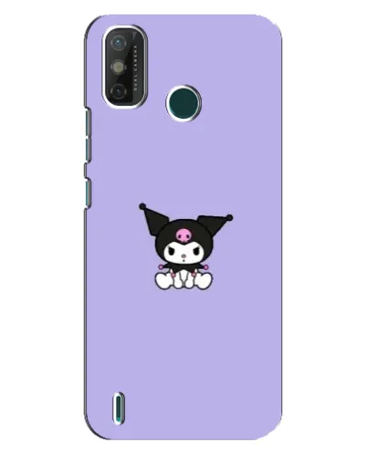 Чехол для TECNO Spark GO (2020) с картинкой «Kuromi — фиолетовый минимализм»