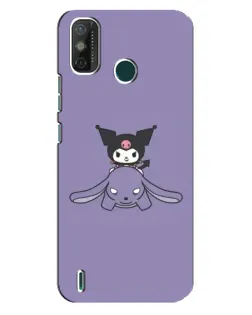 Чехол для TECNO Spark GO (2020) с картинкой «Kuromi на лиловом фоне»