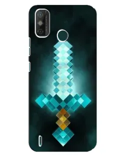 Чехол для TECNO Spark GO (2020) с картинкой «Алмазный меч неон»