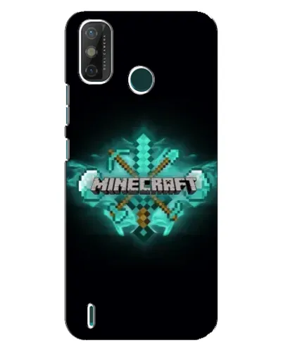 Чехол для TECNO Spark GO (2020) с картинкой «Minecraft Diamond лого»