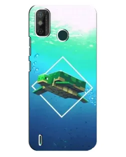 Чохол для TECNO Spark GO (2020) з картинкою «Черепаха Minecraft»