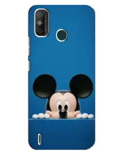 Чехол для TECNO Spark GO (2020) с картинкой «Микки выглядывает»