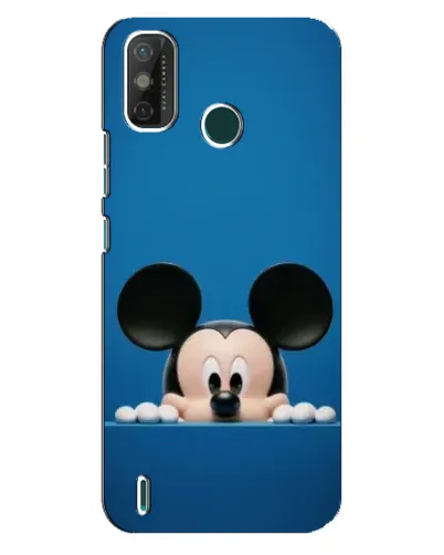 Чехол для TECNO Spark GO (2020) с картинкой «Микки выглядывает»