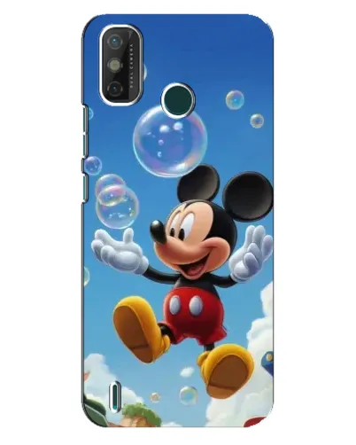 Чехол для TECNO Spark GO (2020) с картинкой «Mickey и мыльные пузыри»