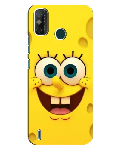 Чехол для TECNO Spark GO (2020) с картинкой «Губка Боб улыбка»