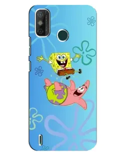 Чехол для TECNO Spark GO (2020) с картинкой «Спанч Боб и Патрик»