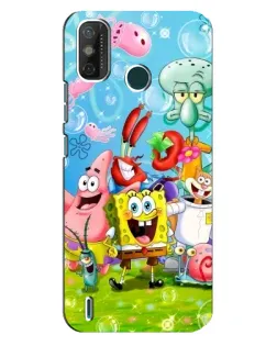 Чохол для TECNO Spark GO (2020) з картинкою «Губка Боб та друзі»
