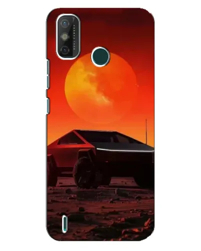 Чехол для TECNO Spark GO (2020) с картинкой «Cybertruck на Марсе»