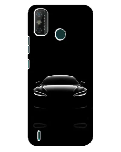 Чехол для TECNO Spark GO (2020) с картинкой «Силуэт Tesla Night»